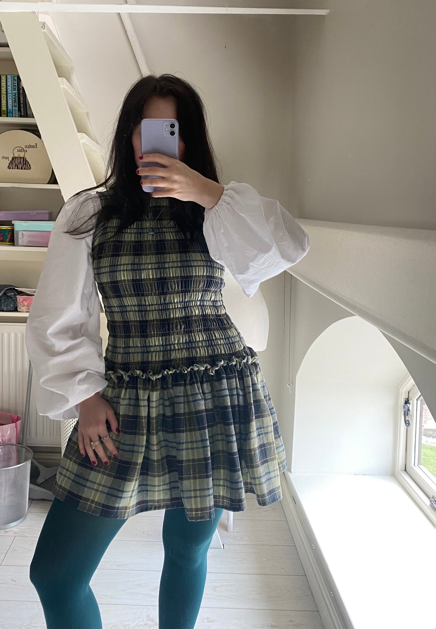 Tartan Drop Waist Dress