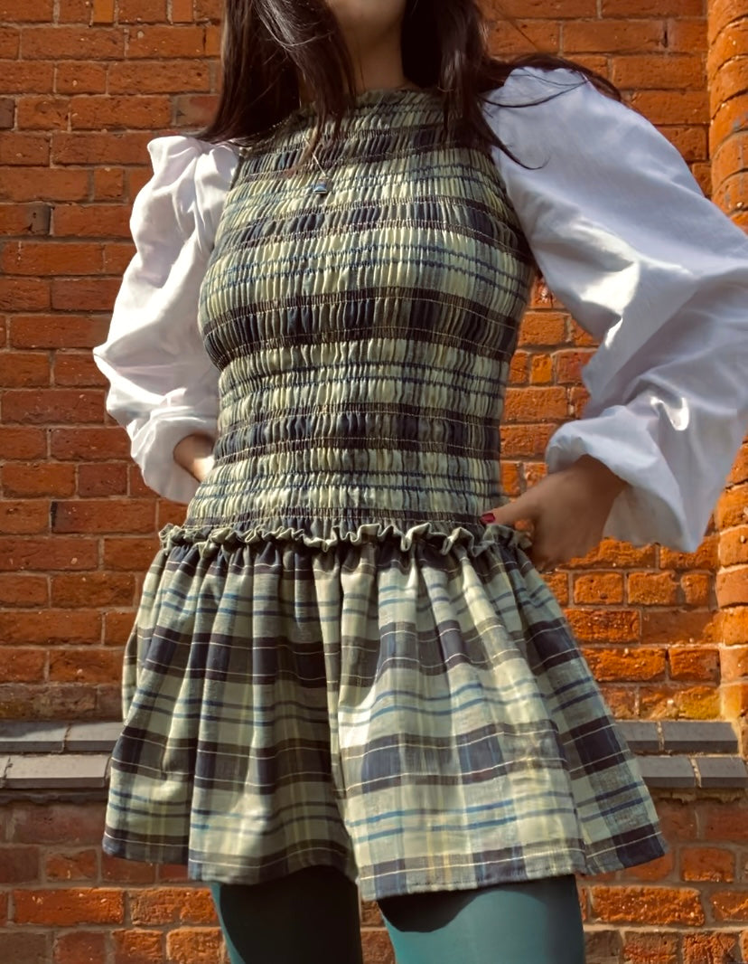 Tartan Drop Waist Dress