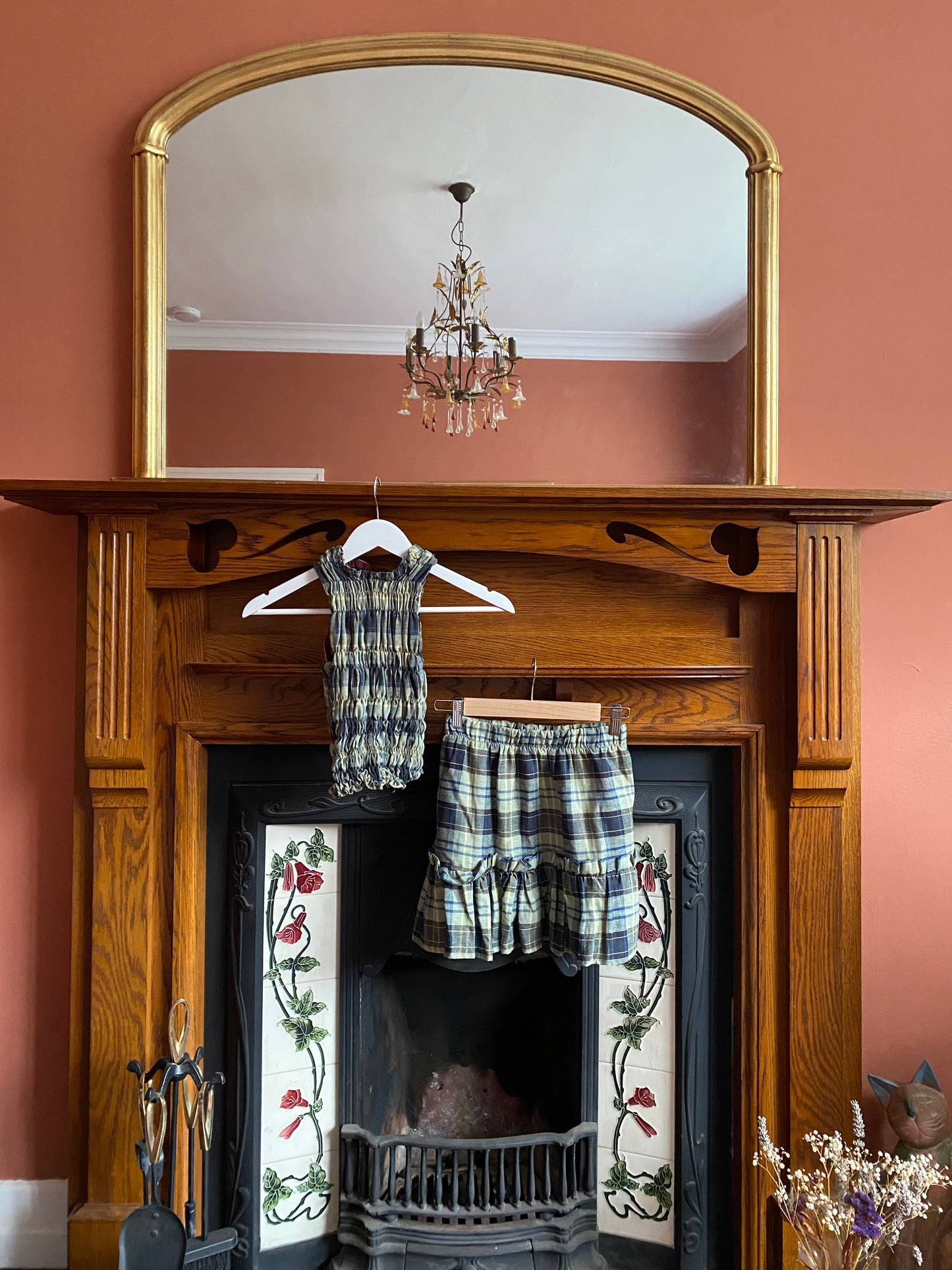 Brushed Cotton Tartan Two Piece Set